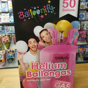 Voor het zelf vullen van ballonnen een heliumtankje